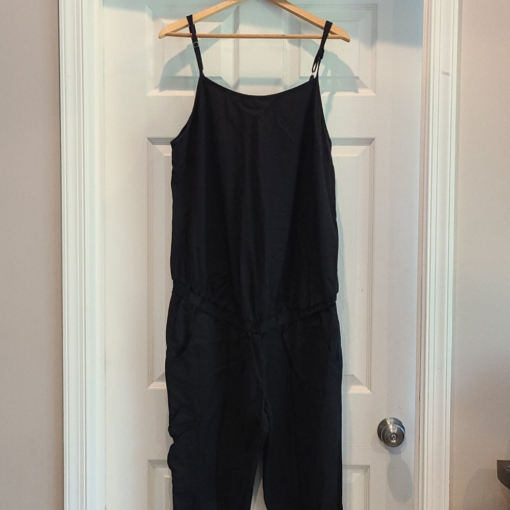 Motherhood maternity spaghetti strap jumpsuit